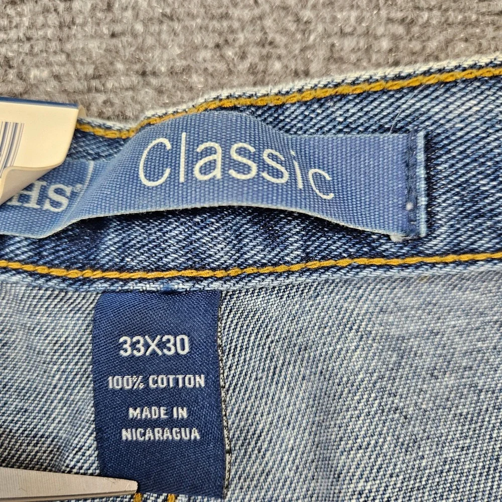 High Sierra Classic Mens Straight Leg Jeans Blue Denim 100% Cotton 33x30 NWT